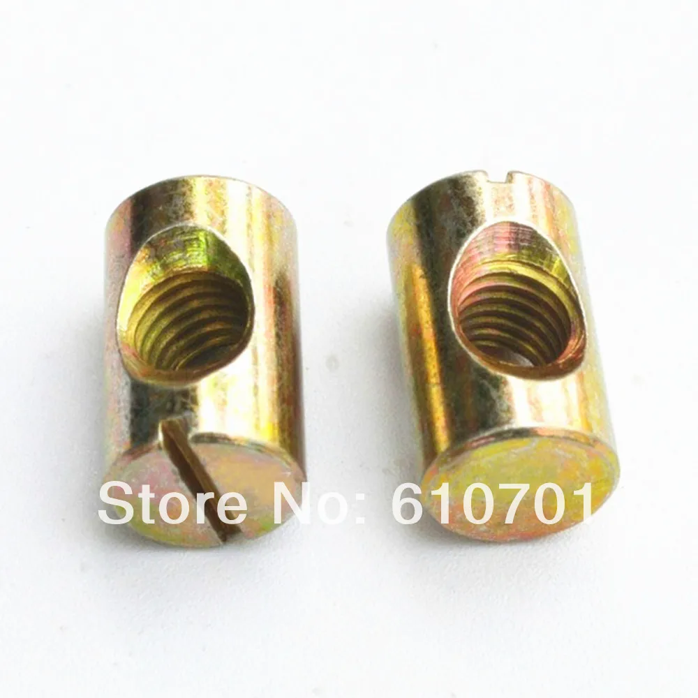 10pcs M8x15mm Barrel Bolts For Beds Cribs Chairs Dowel Slotted Furniture Nuts Nuts AliExpress