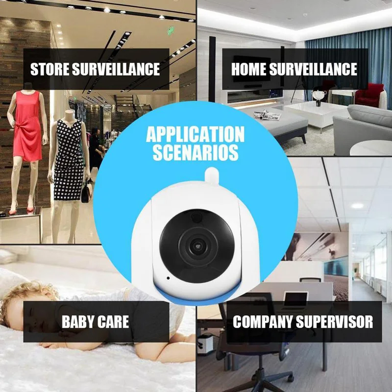 Wifi IP Camera MINI 2.0MP HD Smart Home Security Mobile Remote Control PTZ With Body Auto Tracking Two Way Audio Cloud Storage
