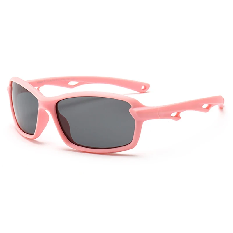 Jomolungma поляризованные солнцезащитные очки для детей с чехлом для мальчиков и девочек, детские очки для рыбалки, пешего туризма, спортивные очки для улицы UV400, защита D8204 - Цвет: 8