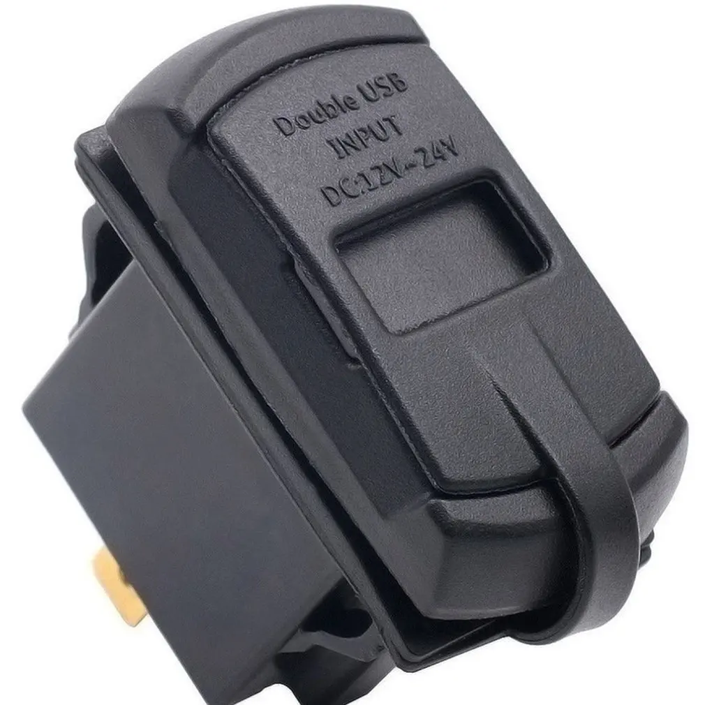 12V Dual USB Автомобильное зарядное устройство Автомобиль Мотоцикл Разветвитель Прикуривателя Мощность адаптер розетки Мощность мобильного телефона Зарядное устройство