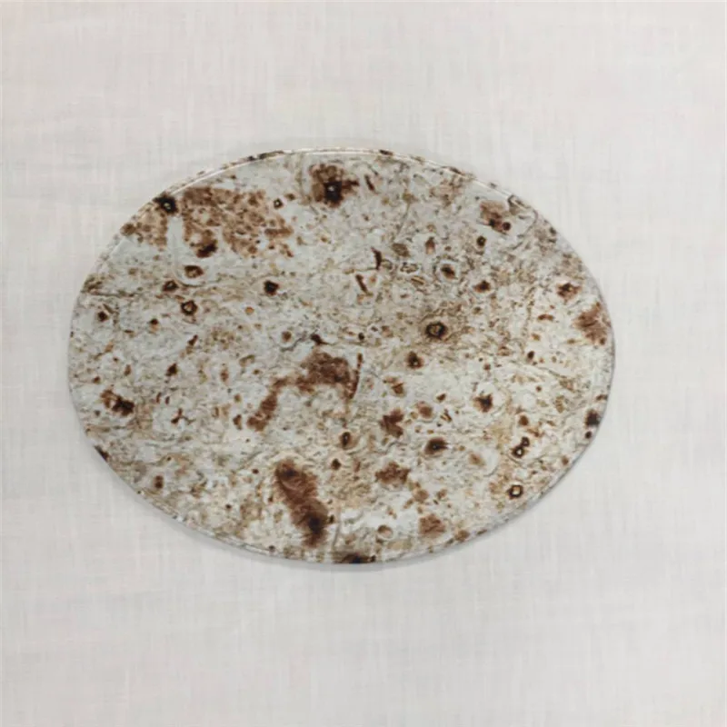 3 Новая мода 60 см Tortilla одеяло буррито одеяло-кукуруза и мука Tortilla пледы мягкий водопоглощающий круглой формы - Цвет: 3