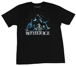 Beetlejuice Мужская футболка-открытая футболка Spacey Group Shot имидж для мужчин 2018 Летняя мужская футболка с круглым вырезом Топ футболка плюс размер