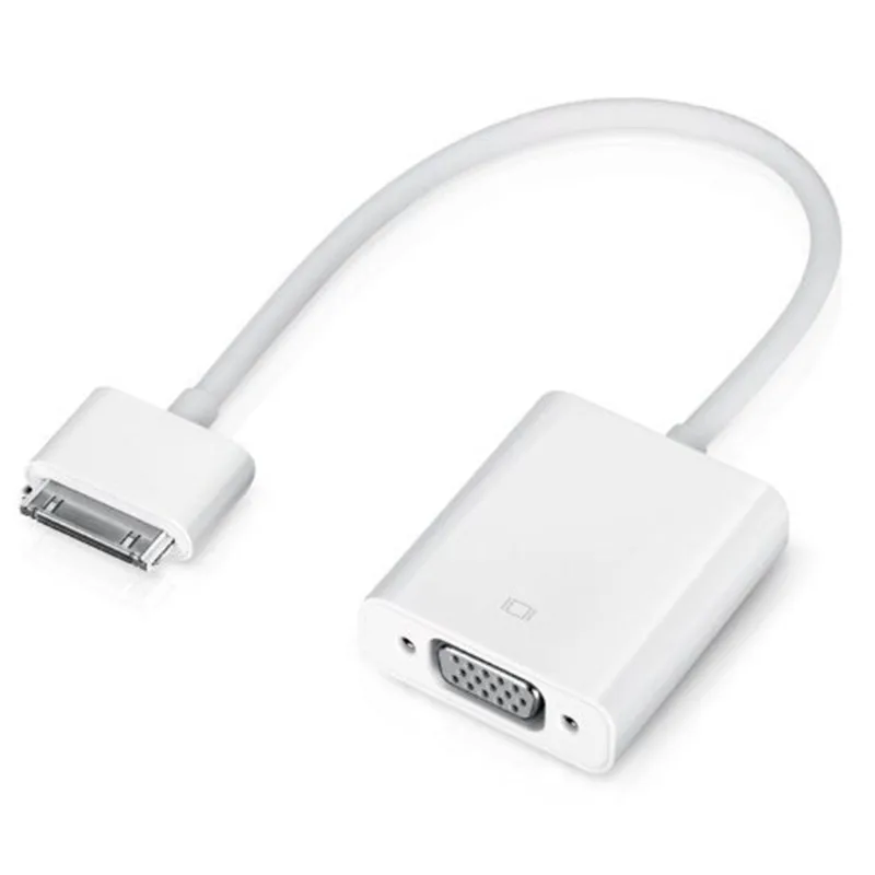 30Pin Dock Connector to VGA Video Projector HDTV Adapter