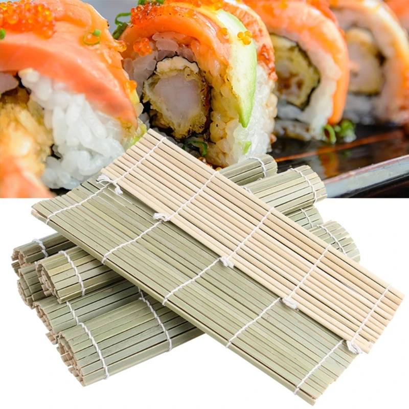 

Bamboo Sushi Mat Onigiri Rice Roller Rolling Pad Maker Tool Supplies 2 Size