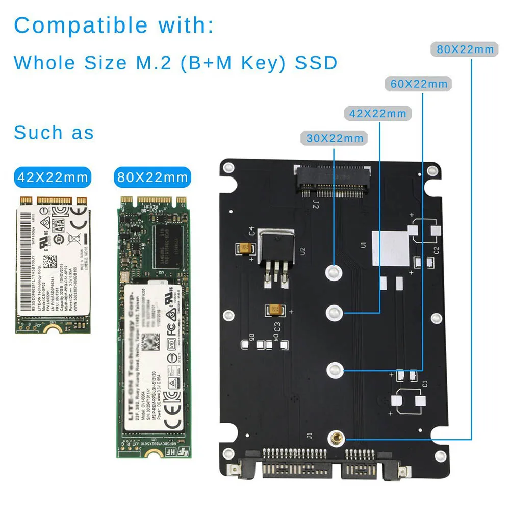 Адаптер NGFF (SATA) для SSD конвертера 2 5 дюйма E431 E531 X240S Y410P Y510P|Корпус жесткого диска| |