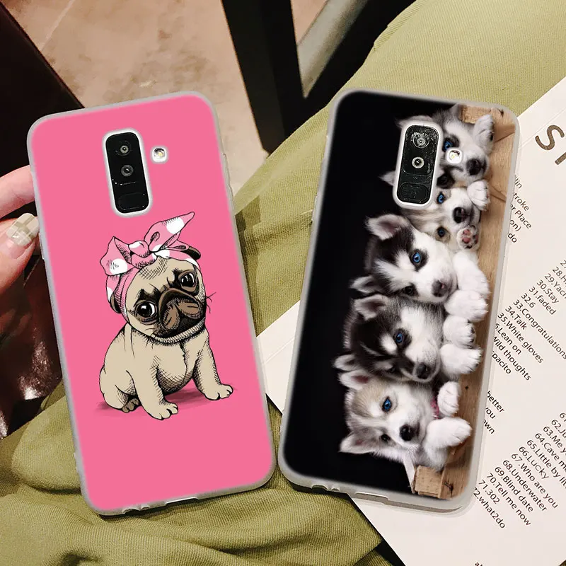 Силиконовый чехол для телефона с милой собакой Wacky Husky Samsung Galaxy A8S A6S A9 A8 Star A7 A6 A5 A3 Plus
