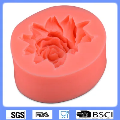 

New Cooking Tools Cake Tools Rose Silicone Fondant Cake Chocolate Mold Craft Decorating Tools Mould D019