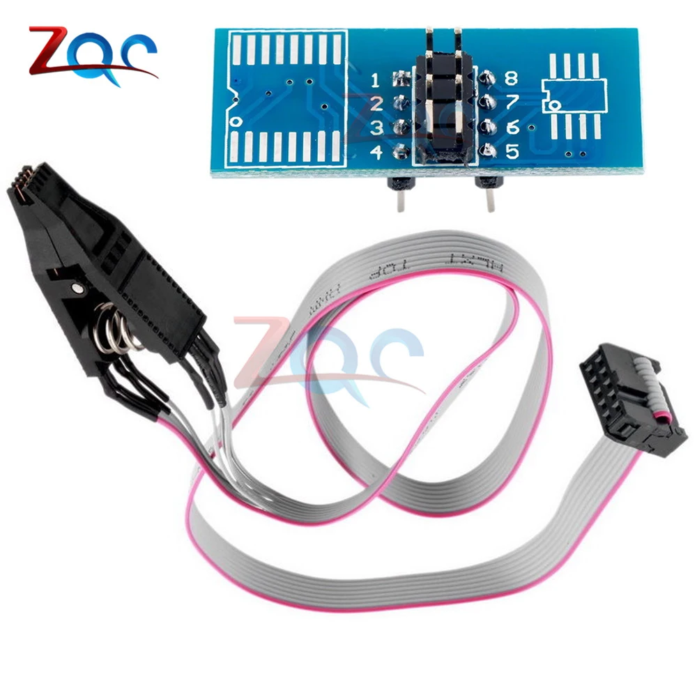 Программируемый USB программатор SOIC8 SOP8 DIP8 с подключением к интерфейсу BIOS 24 25 93 TL866CS