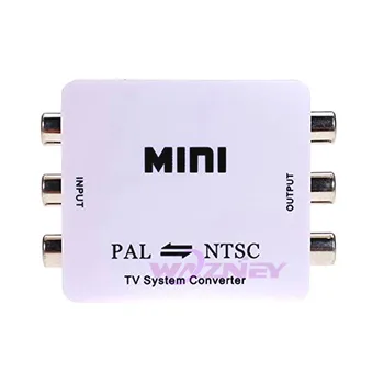 

30set/lot wazney Mini HD PAL NTSC Mutual Conversion TV System Converter Adapter for Single-format Video Equipment