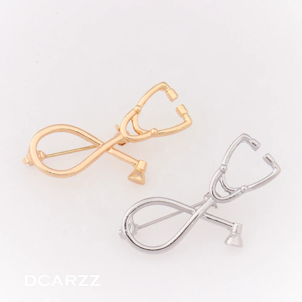 2017 Stethoscope Brooch,Fashion Medical Jewelry Stethoscope Pin for