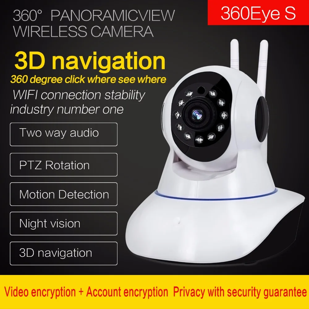 

1080P IP Camera Wireless Home Security Surveillance 2.0MP Camera Wifi Night Vision CCTV Camera Baby Monitor ,sn:EC37-L6