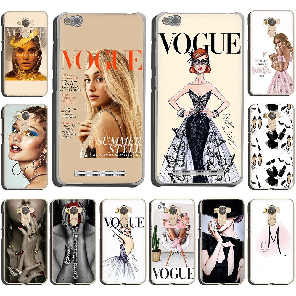

Vogue Hard Phone Cover Case for Redmi 4X 4 5 6 7A GO Note5 6 7 8 K20 Pro