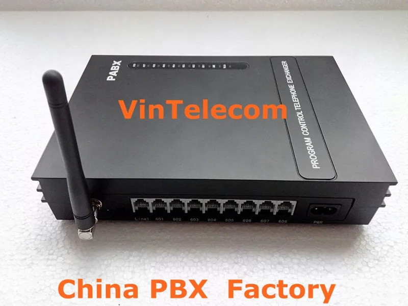 MS108-GSM VinTelecom PBX مقسم الهاتف/اللاسلكية PABX المنظومة الجديدة