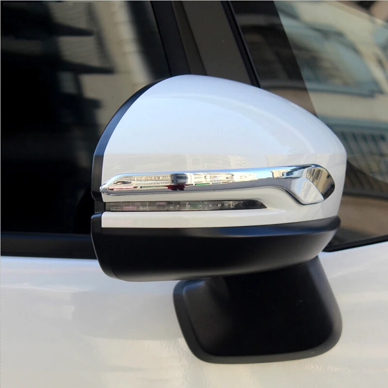 ABS Chrome для Honda FIT JAZZ заднего вида автомобиля полоска на зеркале рамки крышка отделка автомобиль средства укладки волос 2 шт