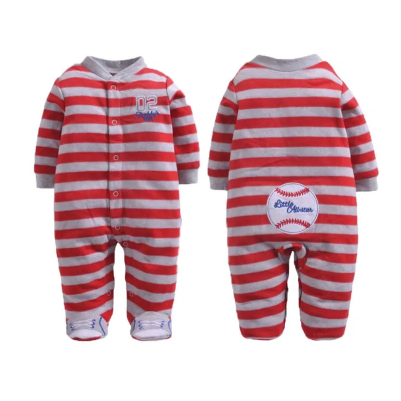Новое поступление, Цельный боди для маленьких мальчиков и девочек, комбинезон в полоску, Одежда для новорожденных, пижамы для детей 3-12 месяцев