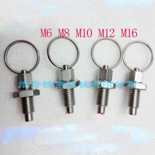 

1Pcs M6 M8 M10 M12 M16 M24 pull ring indexing pin knob plunger spring positioning pins