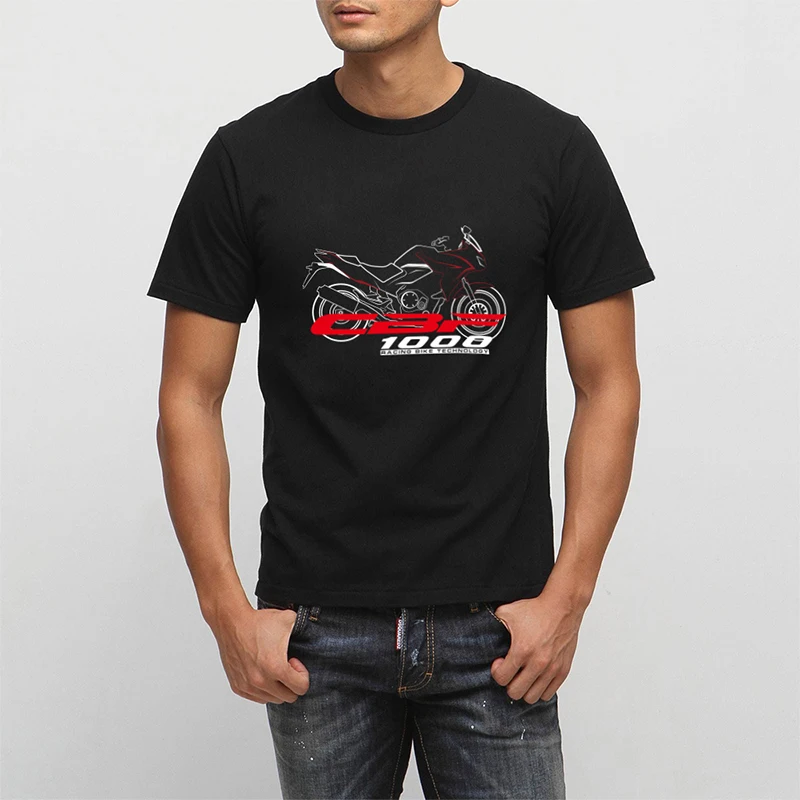 

KODASKIN Men T-shirt for Honda CBF1000/CB1000F 100% Cotton Tops Tee Shirt tshirt