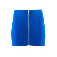 FFTAIQI new street fashion spring summer simple zipper all mtach woman skirt classic pure color slim show thin women short skirt