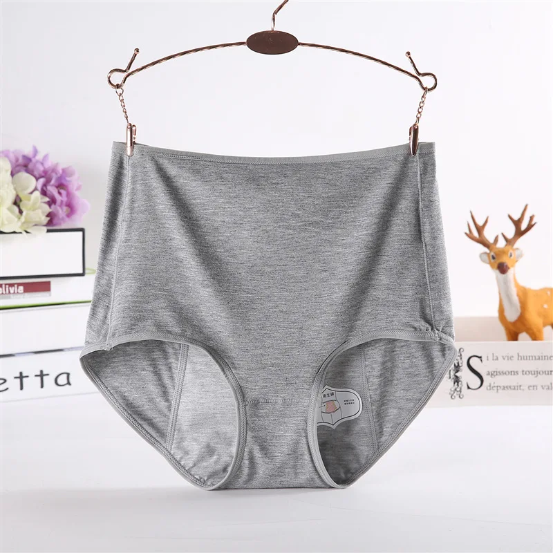 menstrual period panties women leak proof physiological women briefs cotton female underwear plus size womens under wear panties (7)