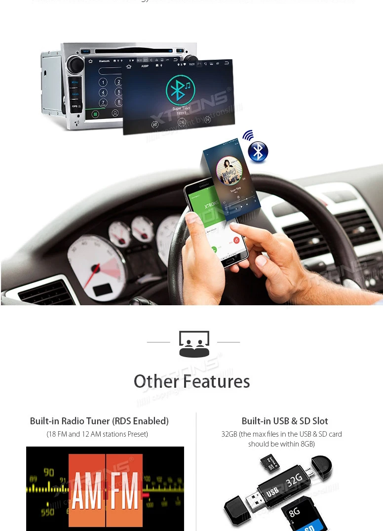 Perfect 7" Android 7.1 Nougat OS Car DVD for Opel/Vauxhall Vectra 2005-2008 & Corsa (D) 2006-2011 & Antara 2006-2011 & Meriva 2006-2008 14