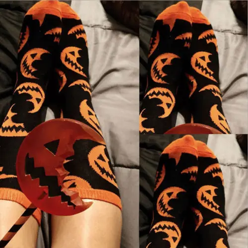 Odd Unisex Men Women Pumpkin Pattern Socks Multi-Color Halloween Feastival Funny Long Socks Odd Unisex Men Women Pumpkin Pattern Socks Multi-Color Halloween Feastival Funny Long Socks