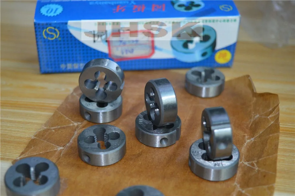 FREE SHIPPING (2pcs) HSS Right Hand Die 5/16"-24UNF Dies Threading 5/16-24UNF