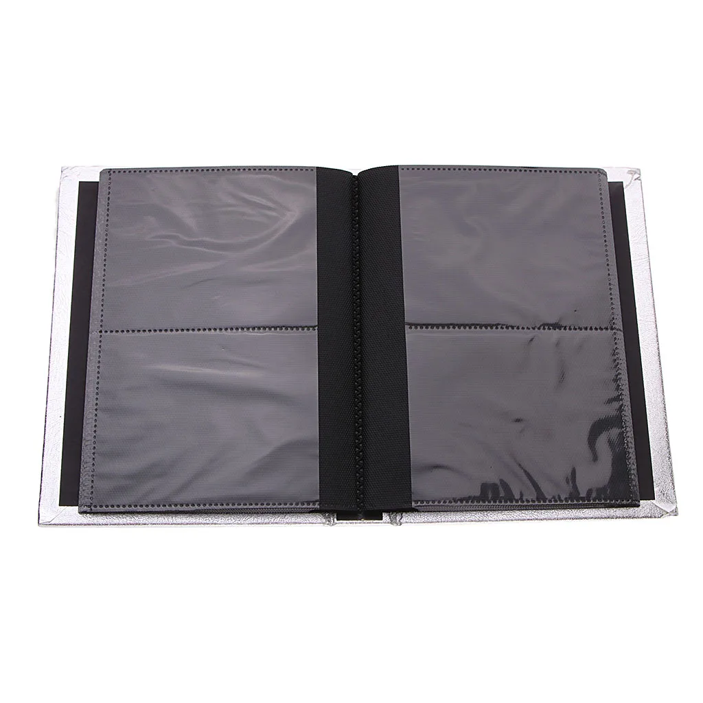 Transparent Page Photo Album -Sticker Holder –Scrapbook- Picture Display Book 30 Pages /120pcs Capacity –PU Leather Cover