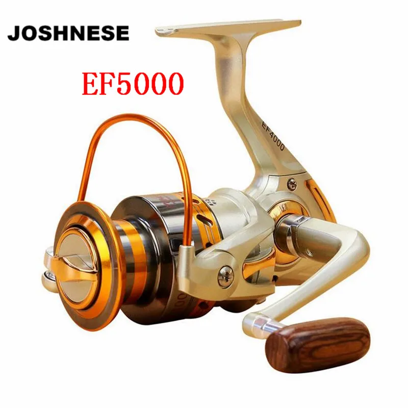 Image JOSHNESE More Favourable Metal Spinning Fishing Reel EF5000 Fishing Reel Baitcasting Fishing in Sea Deal