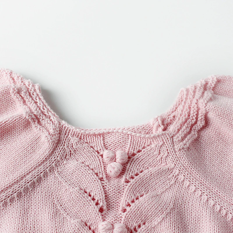 Милый комбинезон с кисточками; одежда для маленьких девочек; осенний хлопковый трикотажный комбинезон с короткими рукавами; комбинезоны для новорожденных; детские пижамы