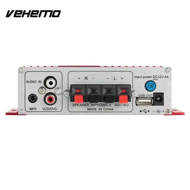 Special Price Metal 12V Music MA180 Portable Home Car Amplifier Powerful Car Styling Audio Amplifier Automobile