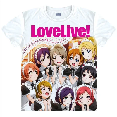 Love Live! School Idol Project Characters T-Shirts Love Live! School Idol Project Characters T-Shirts