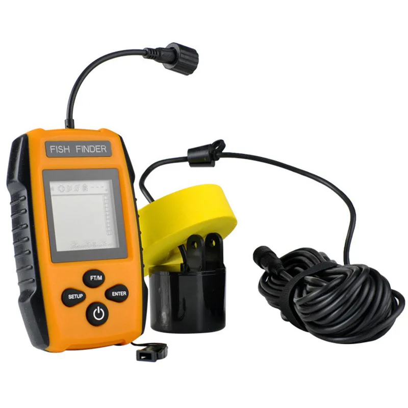 100M Cable Wired sonar Fish Finder Portable Depth Sonar Sounder Alarm Carp Fishing in Fish