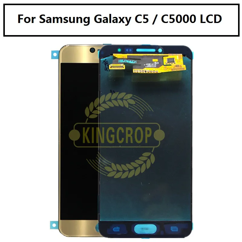 ЖК дисплей Super AMOLED для SAMSUNG GALAXY C5 C5000 с сенсорным экраном и дигитайзером в сборе