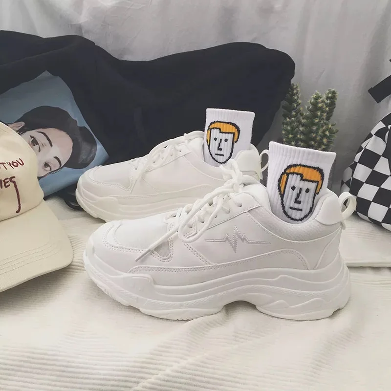 Online Cuero genuino + zapatillas de plataforma de mujer de malla papá 2018 hebilla de moda mujer zapatos planos para caminar mujer calzado Casual