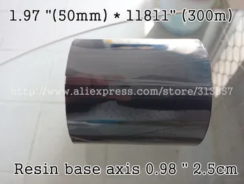 

label printer machine Address Label use Resin base Ribbon 1.97 "(50mm) * 11811" (300m) For paper printer axis 0.98 " 2.5cm