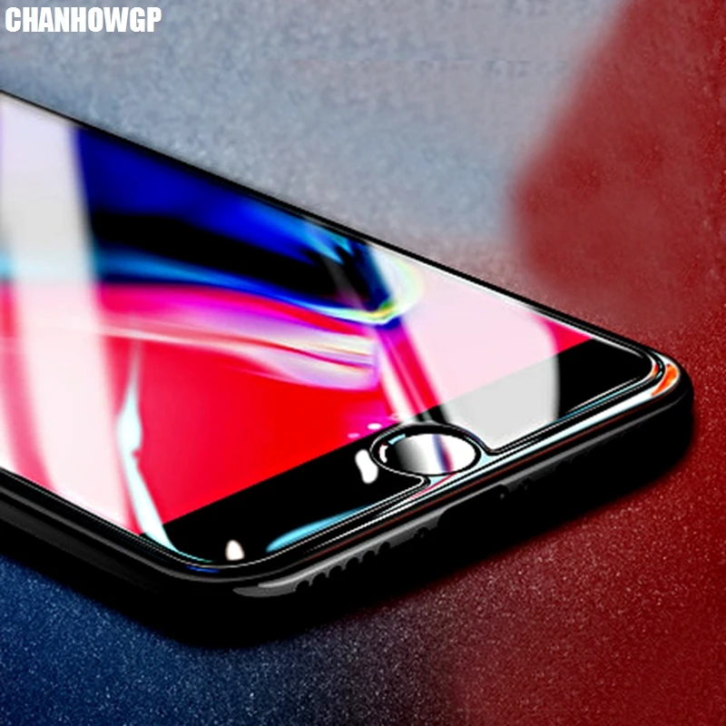 Закаленное стекло 9H для iPhone 6 6S 7 8 Plus 10 X XS Max XR Защита экрана SE 5SE 5 5C 4 полное покрытие