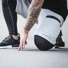 Мужские Рубашки домашние с эластичным поясом и карманом Фитнес шорты бодибилдинг одежда тренировки колготки из хлопка короткие штаны уличная