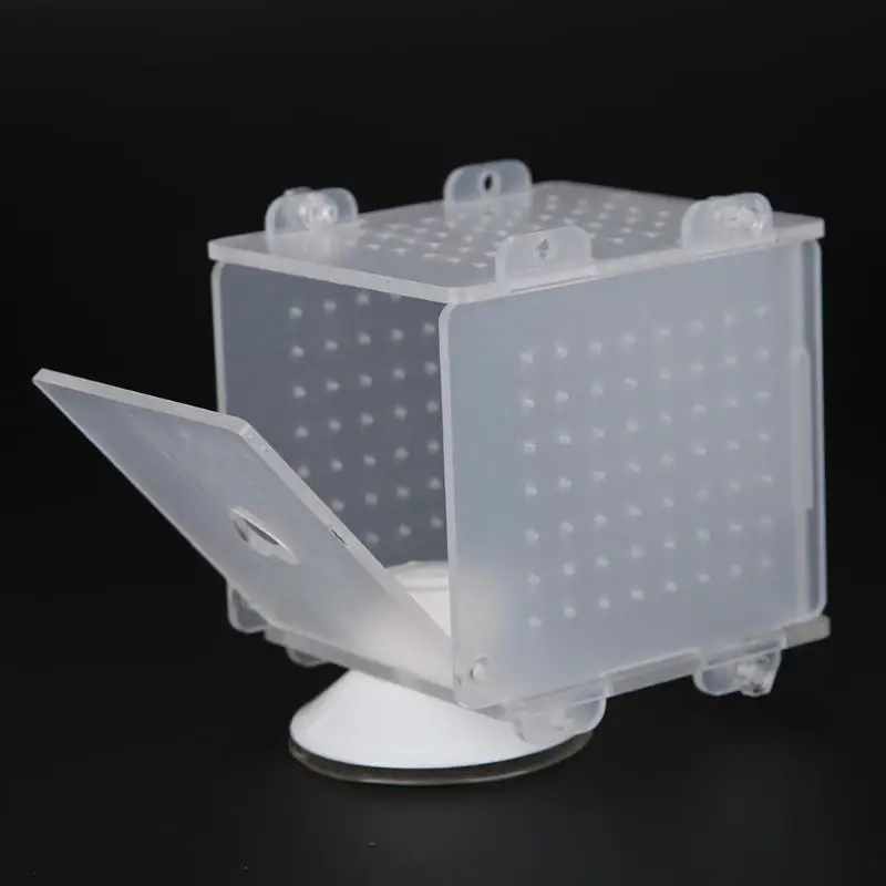 Aquarium Acrylic Fish Bowls Tank Breeding Isolation Box Incubator w/Sucker