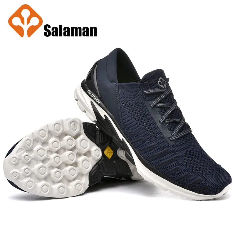 

Salaman 2019 Unisex Running Shoes Fly line of Knitting Women Men Sport Shoes Athletic Walking Casual Fashion Ladies Sneakers Man