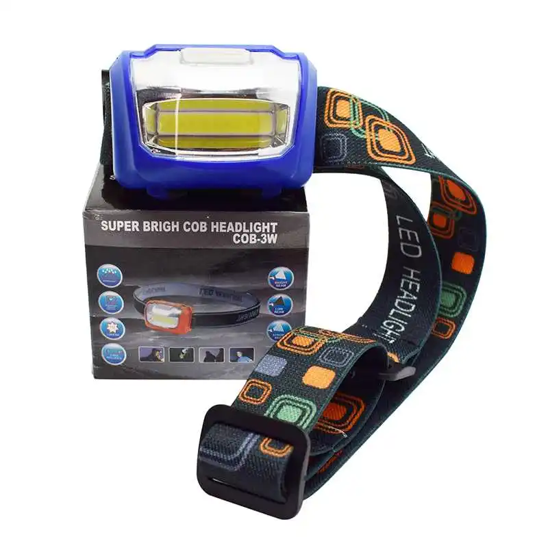 buy Wasafire 10pcs lot Wholesale Mini COB LED Headlamp Waterproof Head Flashlight 3 Modes Head Lamp use AAA Battery For Car Repair