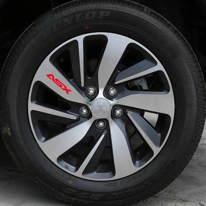 4 шт. KK ступицы колеса для автомобиля стикер внешней отделки Стикеры MITSUBISHI ASX
