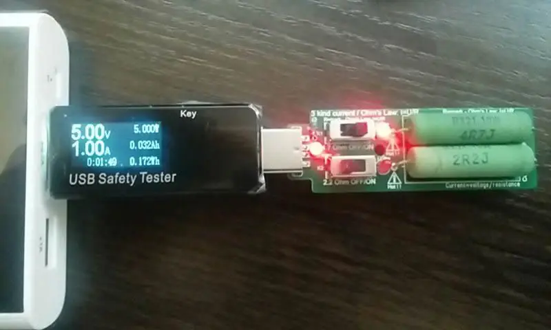 USB резистор dc электронная нагрузка с переключателем регулируемый 3 ток 5V1A/2A/3A батарея ёмкость напряжение разряда сопротивление тестер