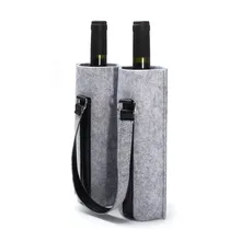 Mrosaa Wool Felt Bar Wine Bottle Carry font b Bag b font Champagne Bottles font b