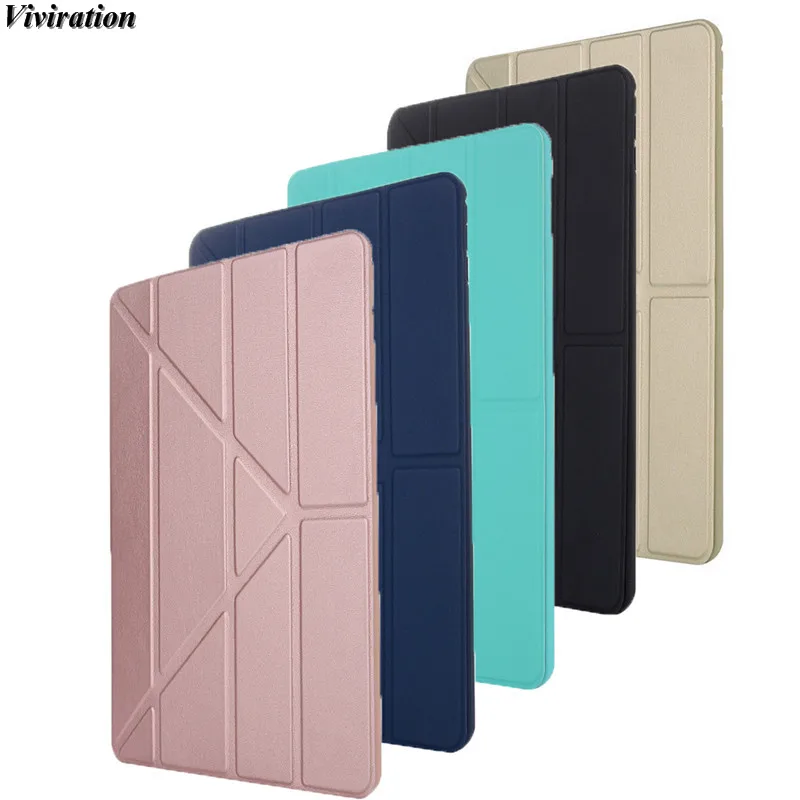 9.7 Inch Tablet Case For Apple iPad Air 2 Viviration Smart Stand Cover TPU Carry Tablet Cover For Apple iPad 6 Case Tablet PC