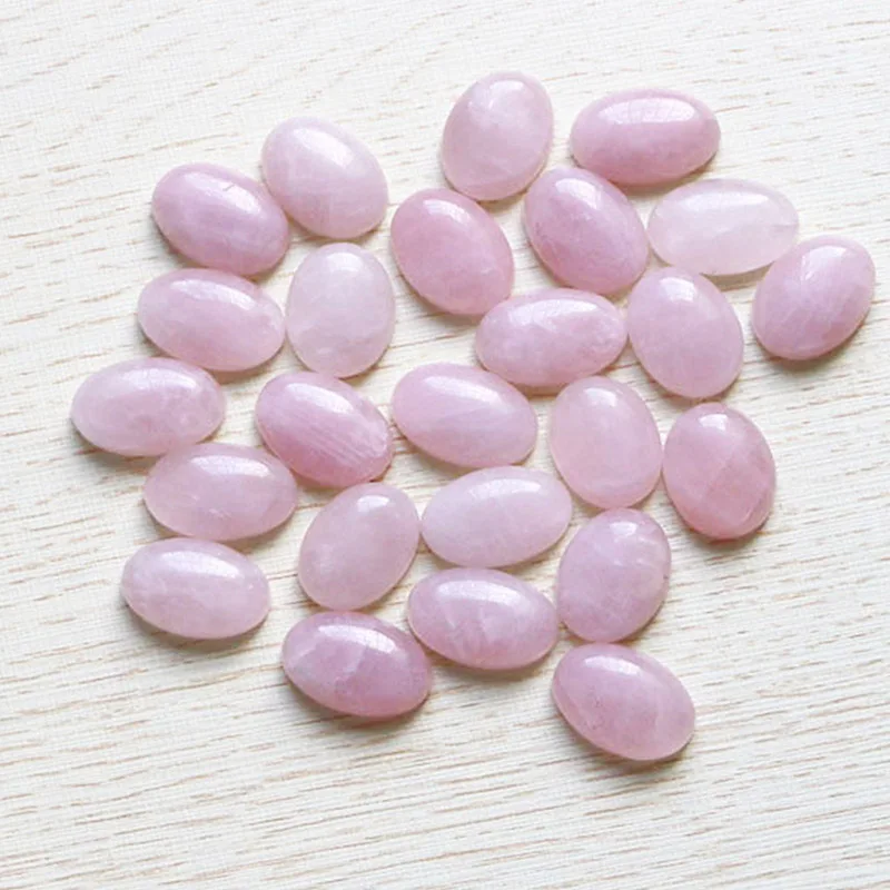

Wholesale 30pcs/lot natural pink quartz crystal stone oval CAB CABOCHON teardrop beads DIY Jewelry Accessories Free shipping