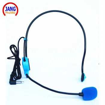 

Professional Blue Wired Headset Microphone Condenser Microfone for Amplifier Speaker Mike 1M line Comfortable