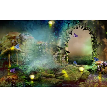 

Fairy Tale Vinyl Photography Background butterfly Computer Printed Children newborn Backdrops for Photo Studio