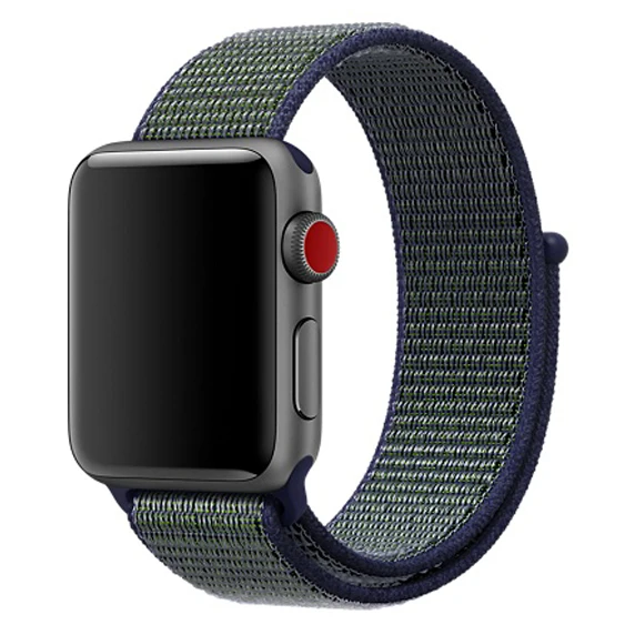 Ремешок для apple watch band 42 мм 38 мм iwatch 4 band 44 мм 40 мм apple watch 4 3 2 1 нейлоновая петля спортивный браслет correa аксессуары - Цвет ремешка: Midnight fog 9