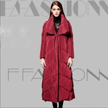 Зимнее женское пальто наивысшего качества, новинка, зимняя куртка для женщин, белый утиный пух, парка X-Long, уплотненная теплая Женская куртка