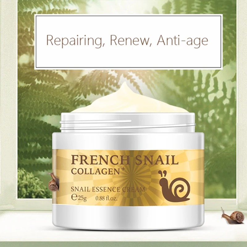 LAIKOU Snail Essence Face Cream Whitening Anti wrinkle Anti Aging Serum